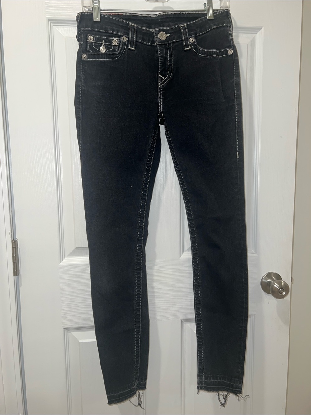 True Religion Black Super Skinny 28